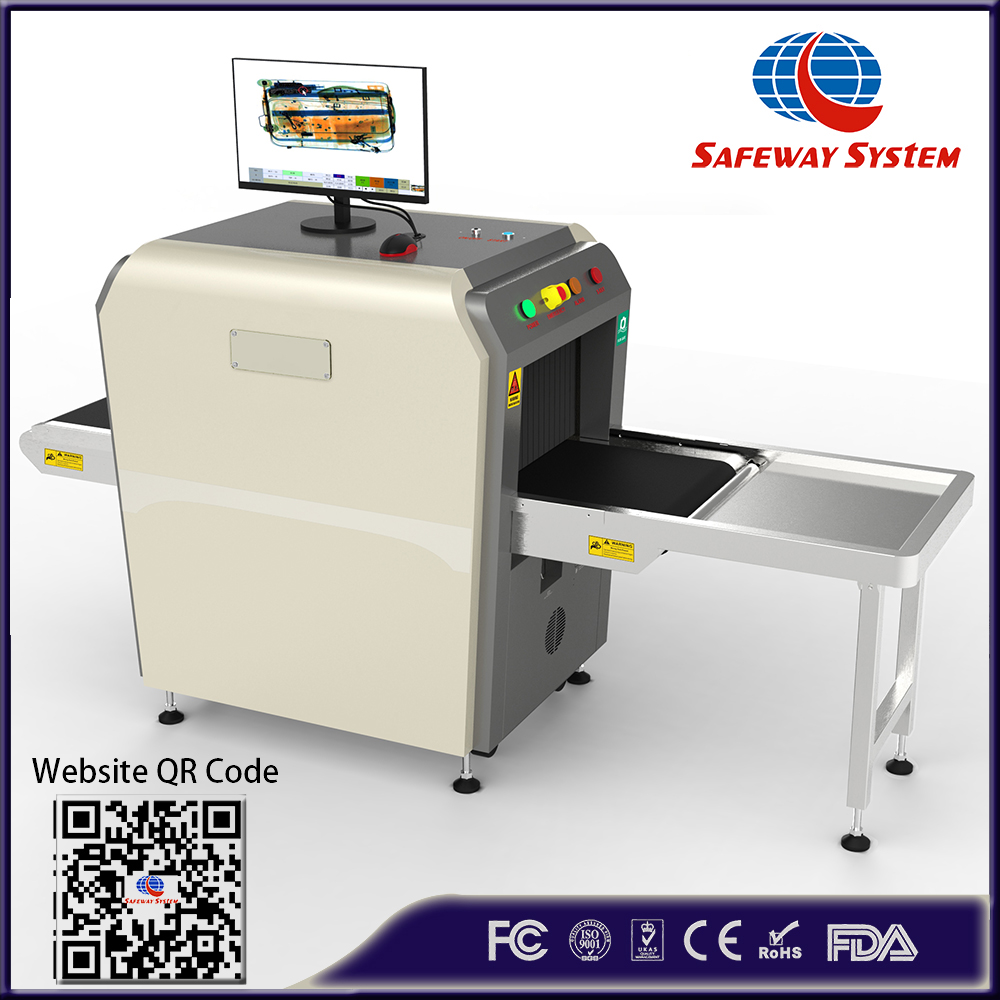 Máquina de varredura de raios X de segurança para inspeção de bagagem e encomenda