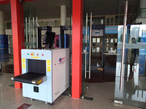 Máquina de varredura de raios X de segurança para inspeção de bagagem e encomenda